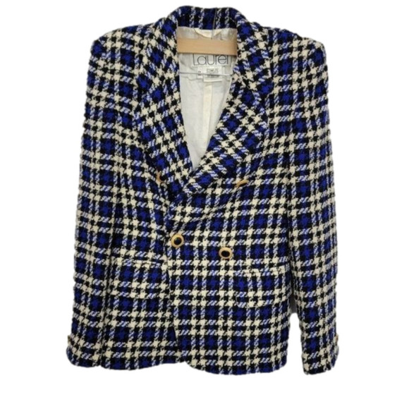 Laurel Escada  Vintage 1980s Double breasted Blazer - Picture 1 of 12